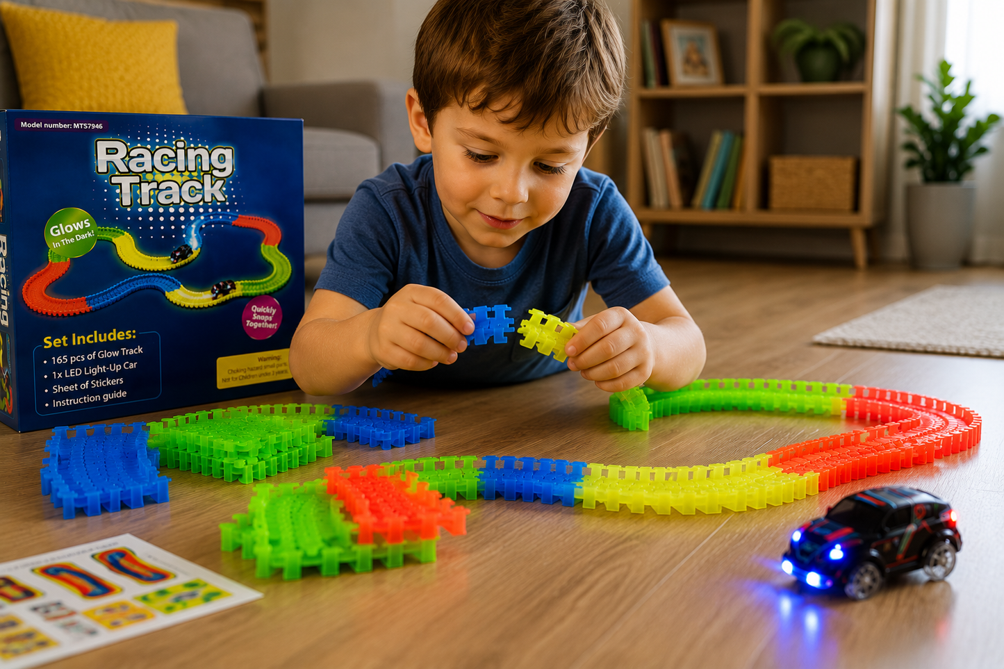 Magična Trkačka Staza sa LED Autom (165 dijelova)