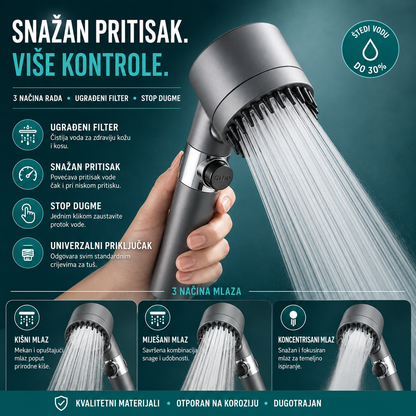 Hydro Tuš - Snažan Pritisak, 3 Moda Mlaza