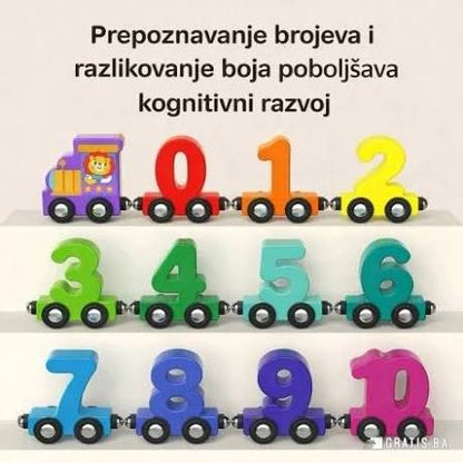 🚂🔢 Magični Voz Brojeva – Edukativna Igračka za Učenje Brojeva i Boja